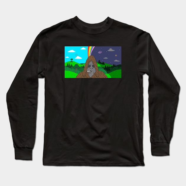 Sassy The Sasquatch with View Long Sleeve T-Shirt by Geometc Style